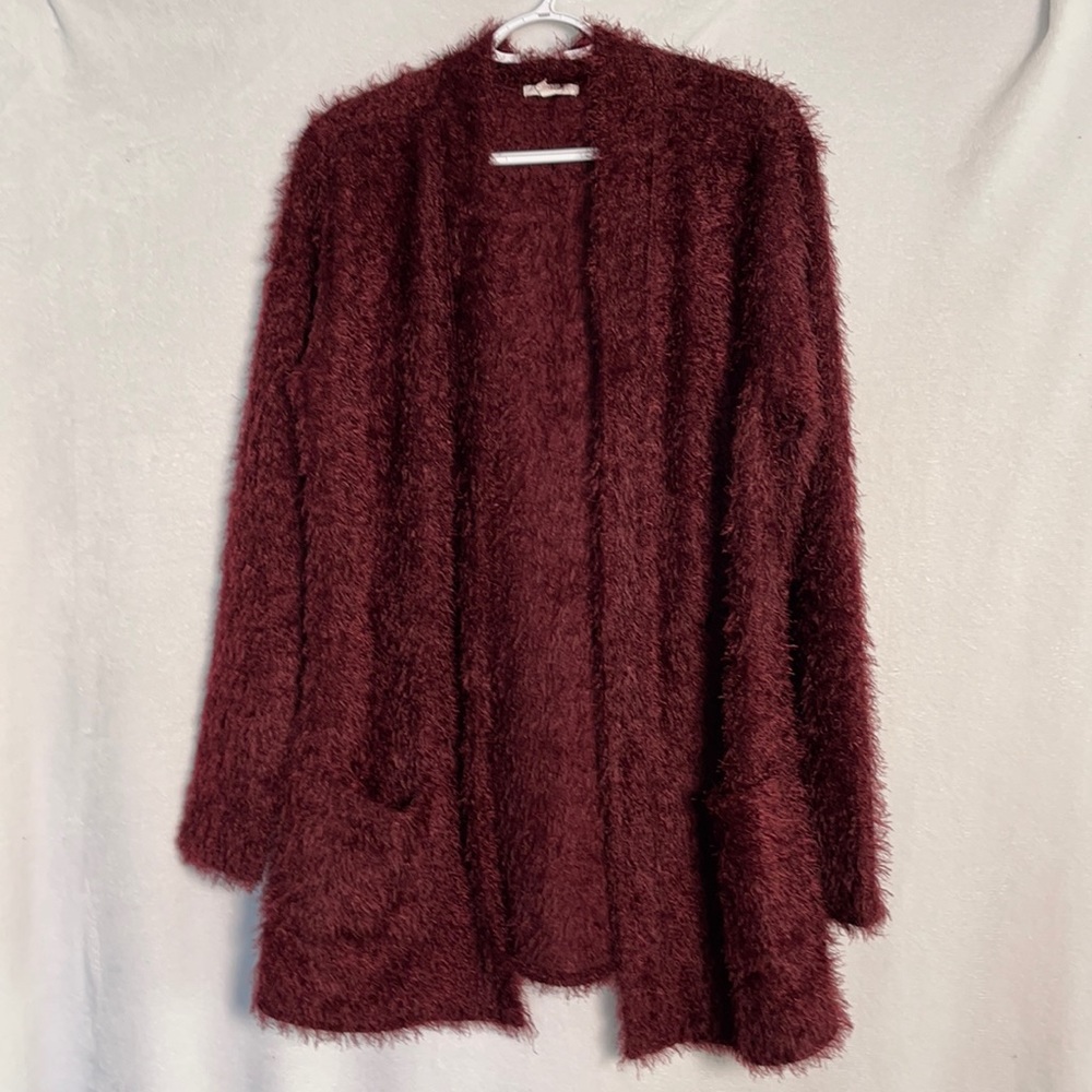 Maurices Burgundy Cardigan